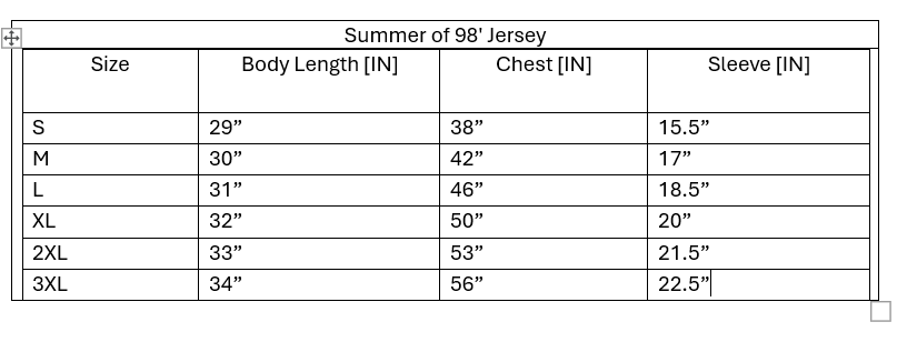 Summer of 98"Jersey in White